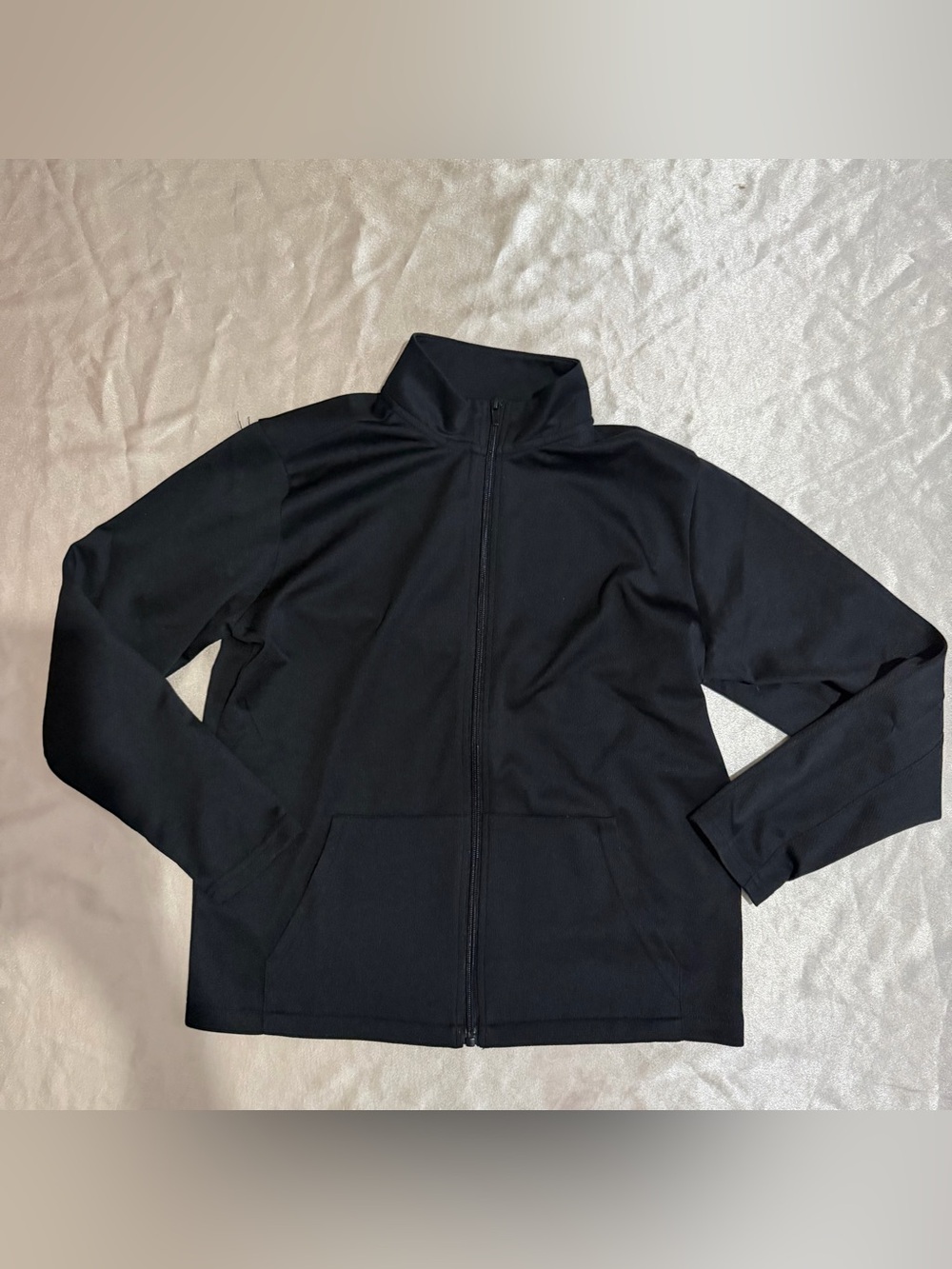 Odin & Ivy Black Full Zip Athletic Track Jacket Girls Size 14